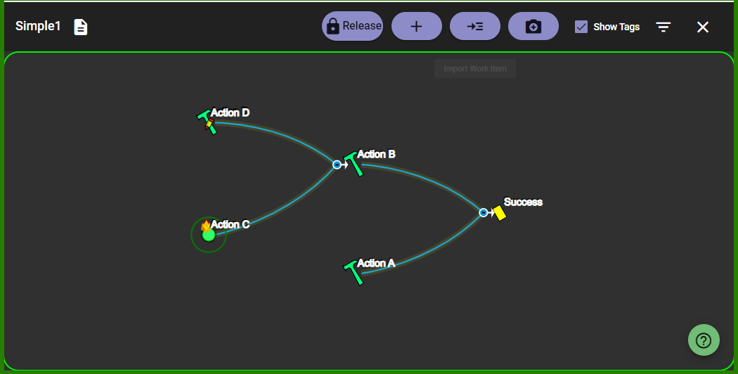 screenshot diagraming interface